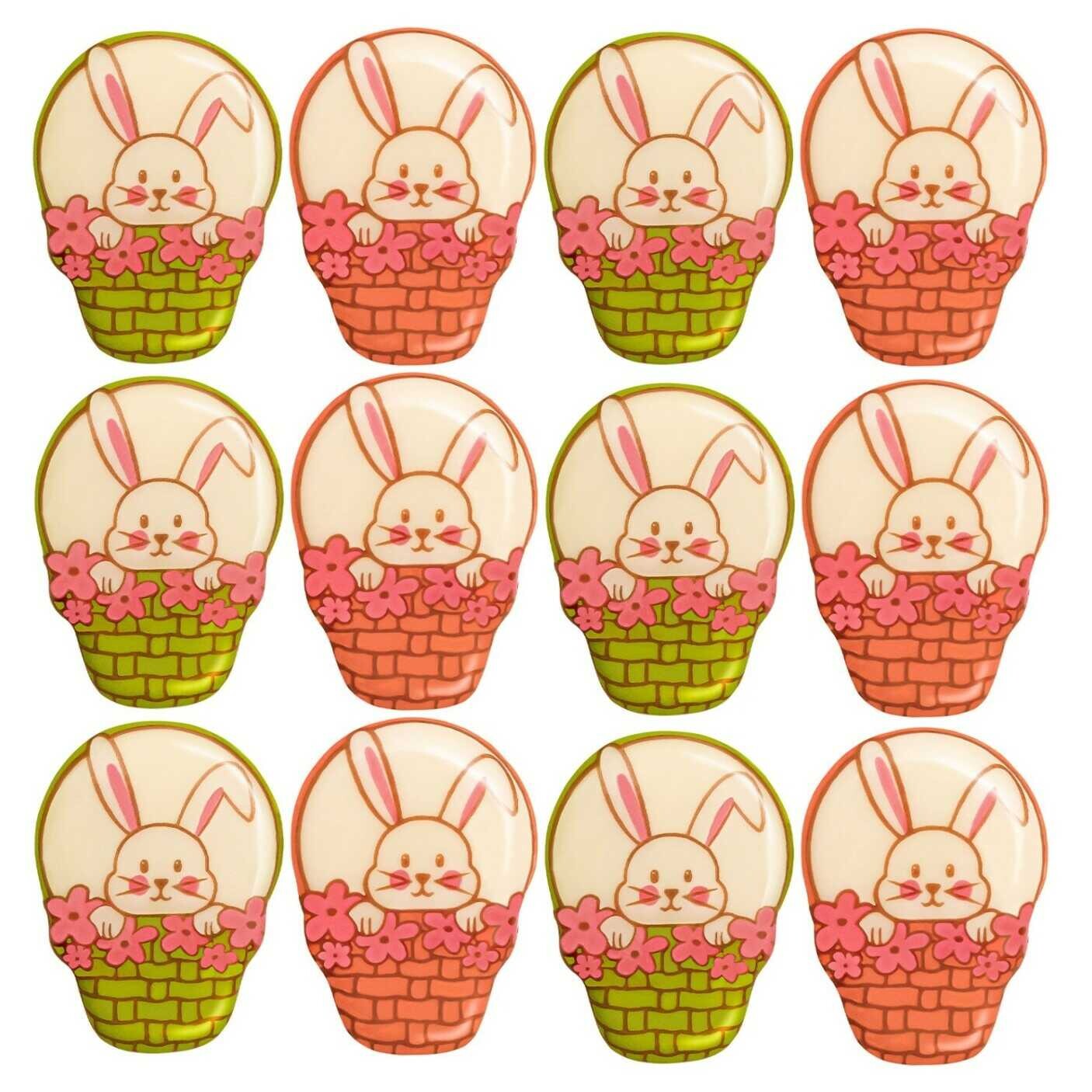 Barbara Luijckx Barbara Čokoládová dekorace Zajíček v košíku 12ks