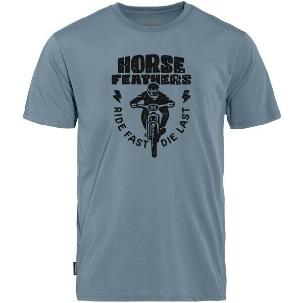 Horsefeathers FULL SEND Pánské cyklistické tričko, světle modrá, velikost