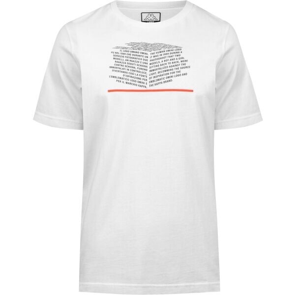 Kappa CARRARE Pánské triko, bílá, velikost