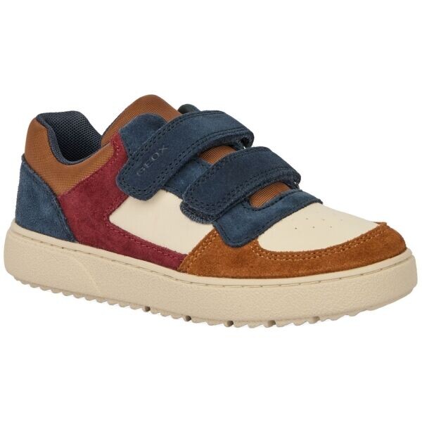 Geox J THELEVEN Chlapecká volnočasová obuv, hnědá, velikost