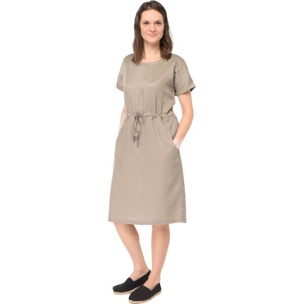 Lotto ANEBY Dámské plátěné šaty, hnědá, velikost