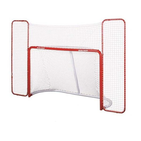 Bauer PERFORMANCE HOCKEY GOAL W BACKSTOP Branka, červená, velikost