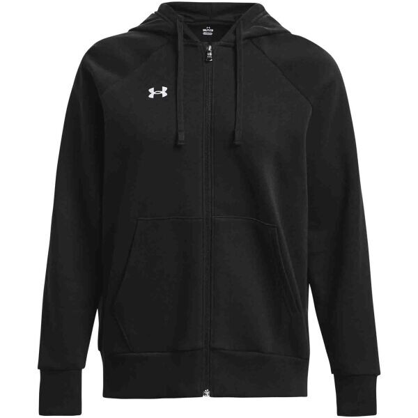 Under Armour RIVAL FLEECE FZ HOODIE Dámská mikina, černá, velikost S