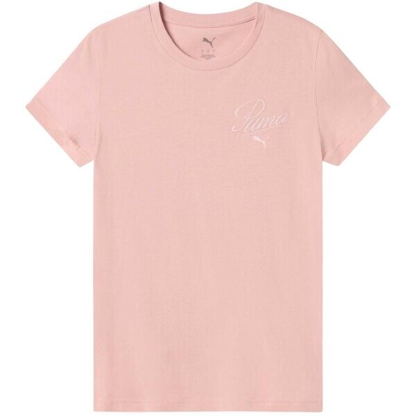 Puma ESSENTIALS SCRIPT TEE Dámské tričko, růžová, velikost