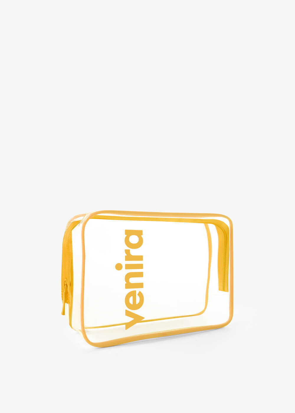 VENIRA kosmetická taška, průhledná, žlutá, vel. M