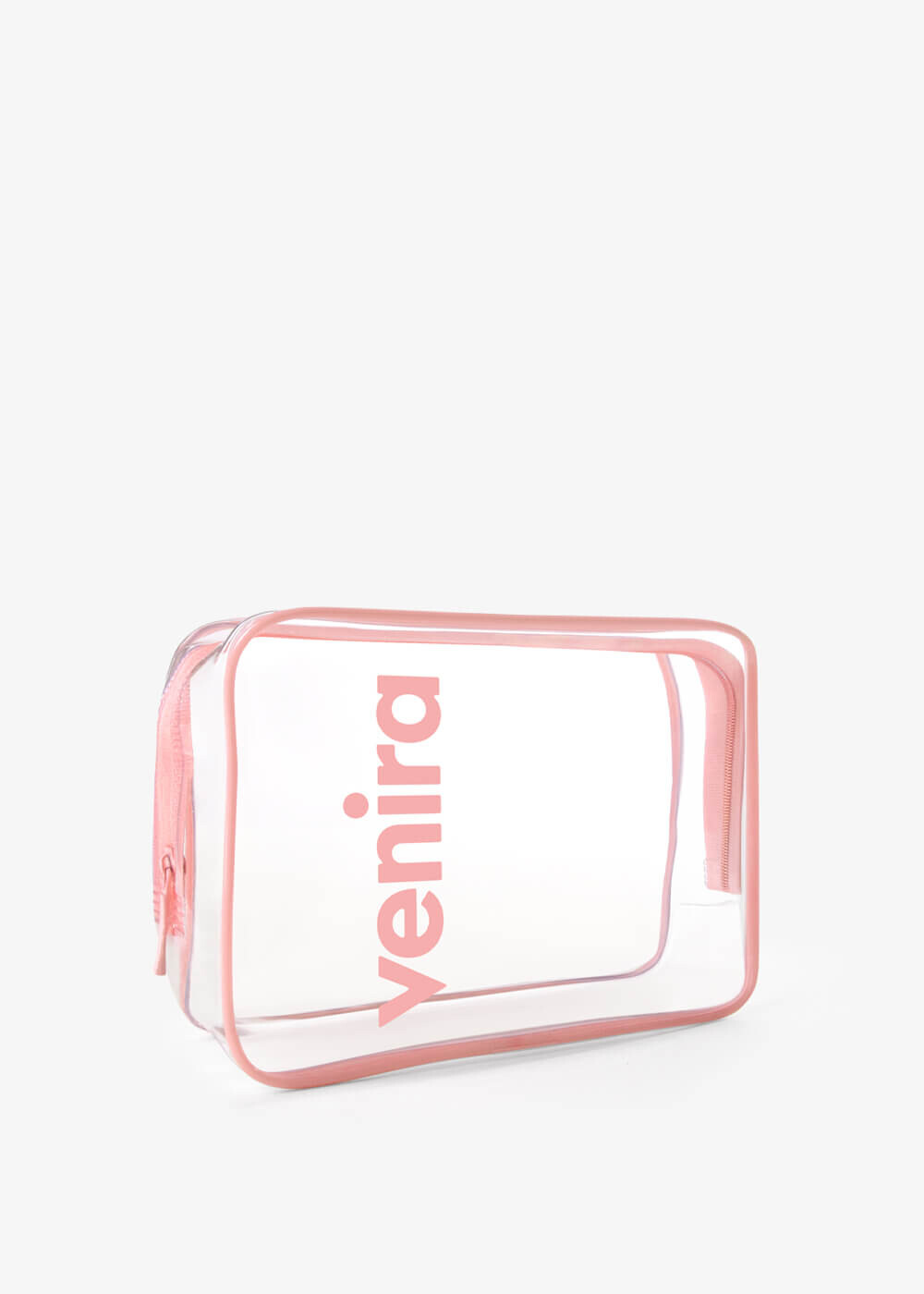 VENIRA kosmetická taška - průhledná, růžová, vel. L