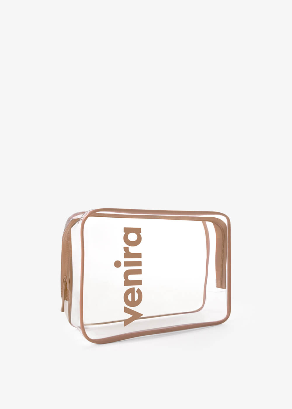 VENIRA kosmetická taška - průhledná, béžová, vel. M