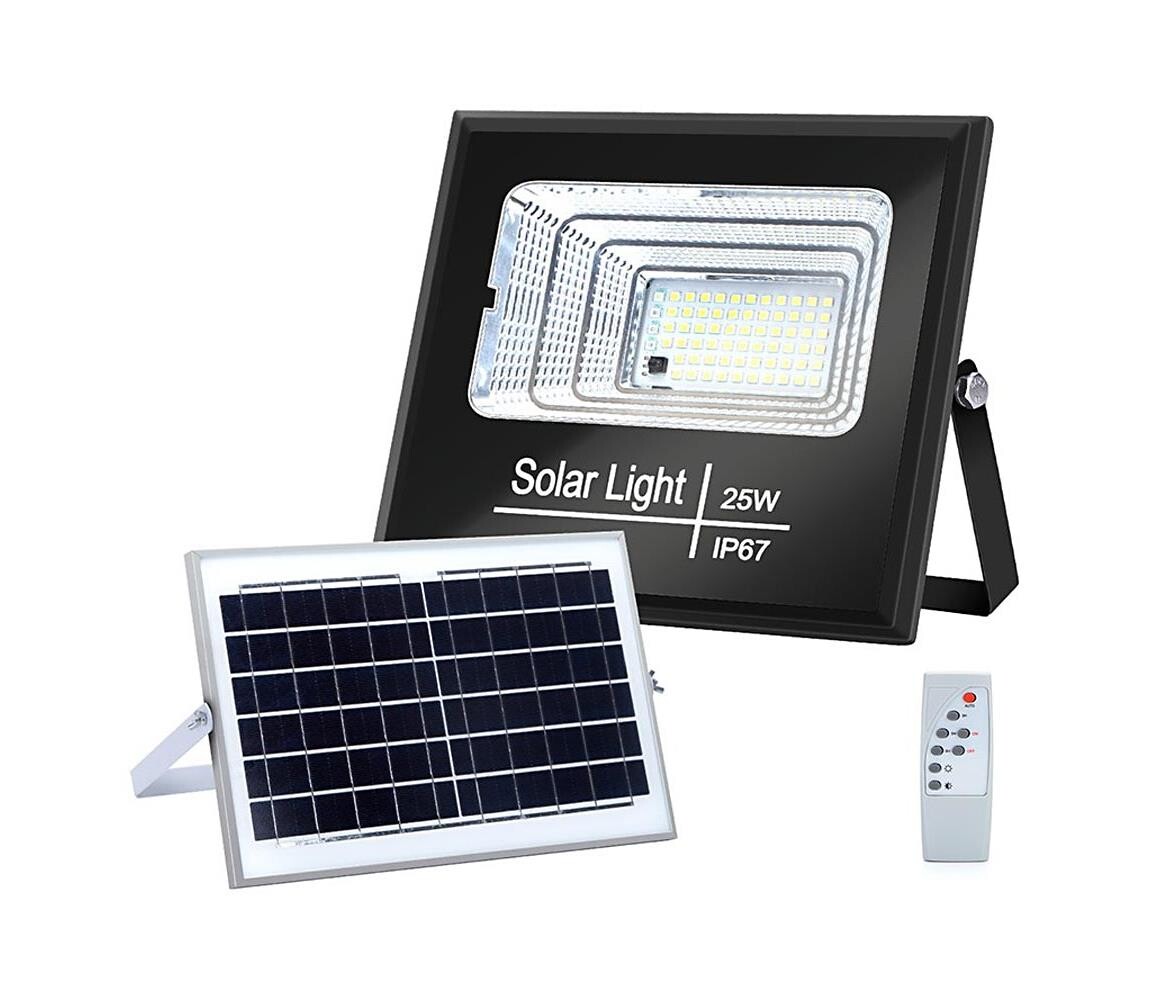 B.V.  - LED Stmívatelný solární reflektor LED/25W/3,2V IP67 + DO 103700XBM