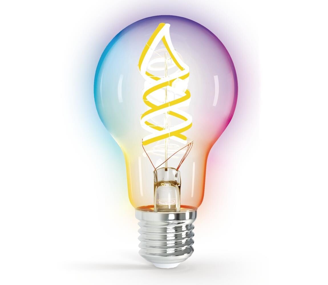 B.V. LED RGBW Žárovka FILAMENT A60 E27/4,9W/230V 2700K -  S10300IG2