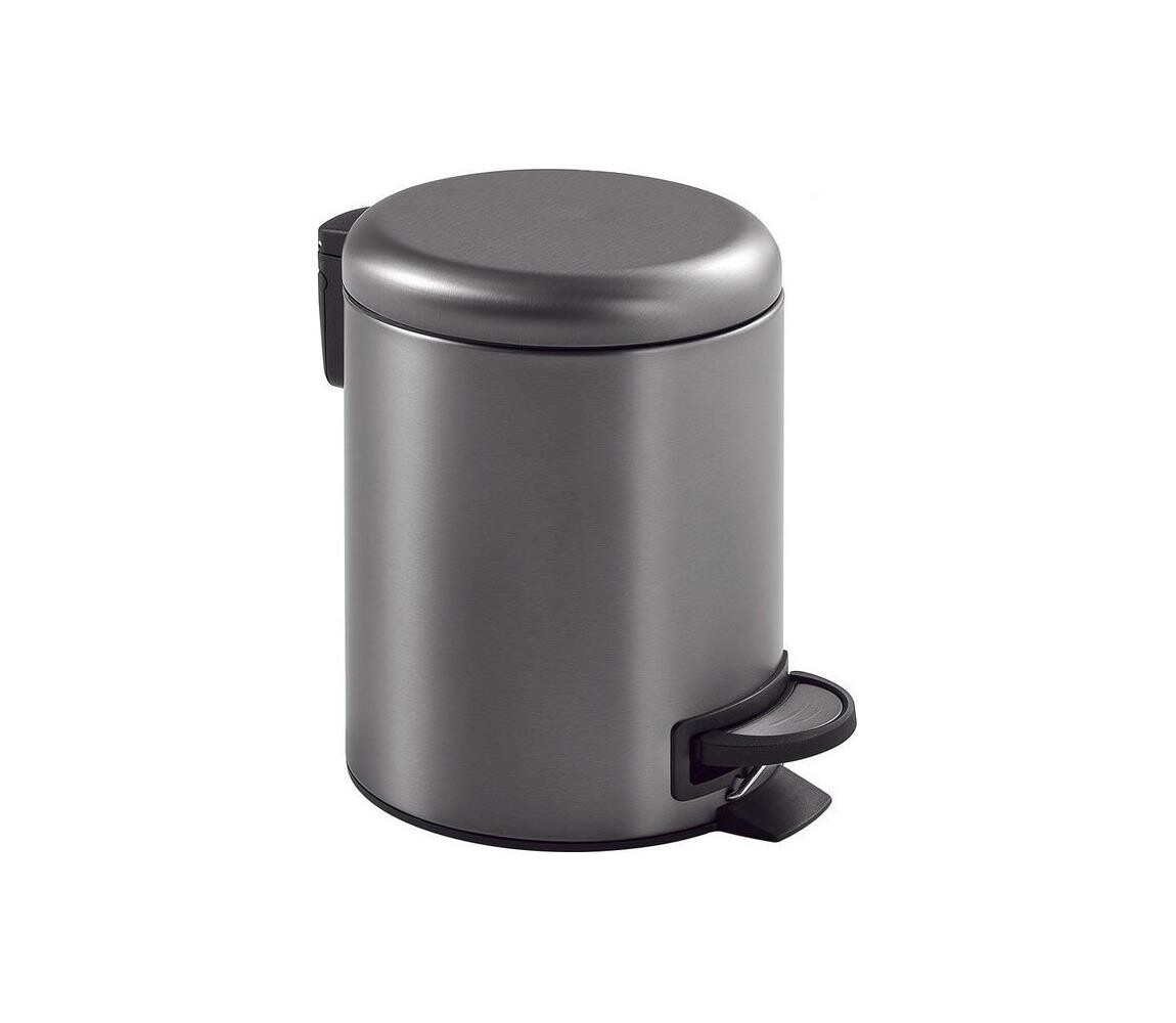 Gedy - Odpadkový koš POTTY 3 l Soft Close metalicky šedá 320981