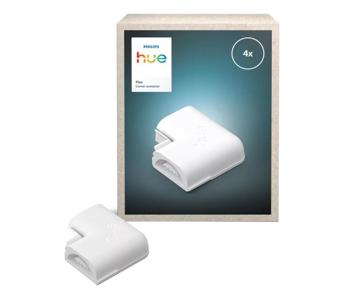 Philips - Rohový konektor pro LED pásky Hue FLUX 4 ks 872110304397900