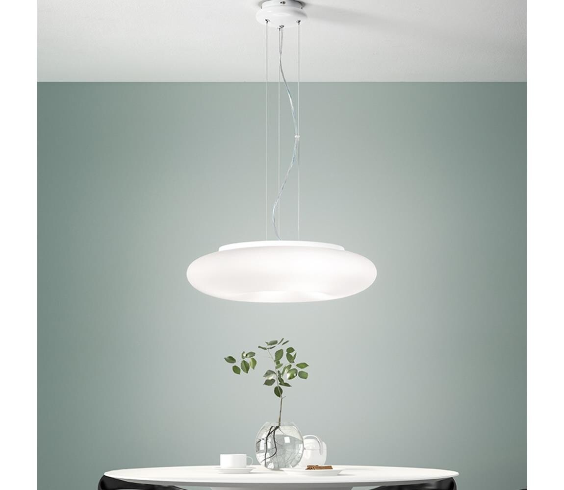 Ondaluce - Lustr na lanku DODI 2xE27/15W/230V pr. 53 cm bílá SO.DODI/53