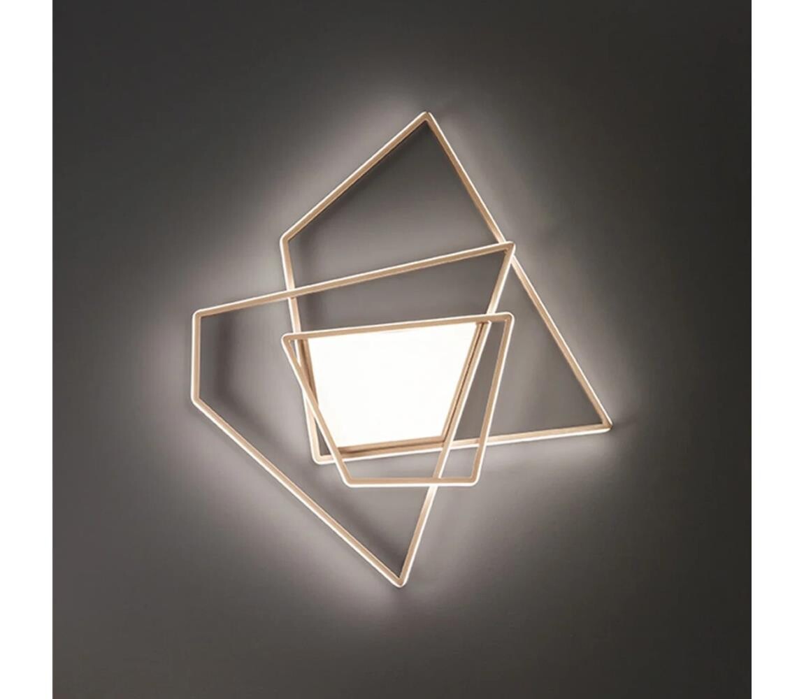 Ondaluce - LED Stmívatelné stropní svítidlo GALAXY LED/90W/230V zlatá PL.GALAXY/GRORO300
