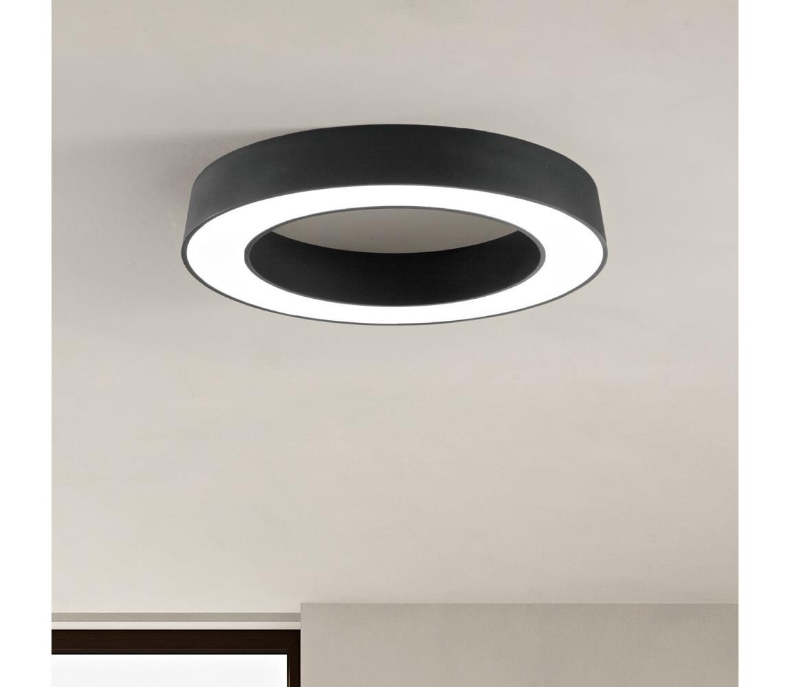 Ondaluce - LED Stmívatelné stropní svítidlo GLOBUS LED/80W/230V pr. 100 cm černá OTPL0007N