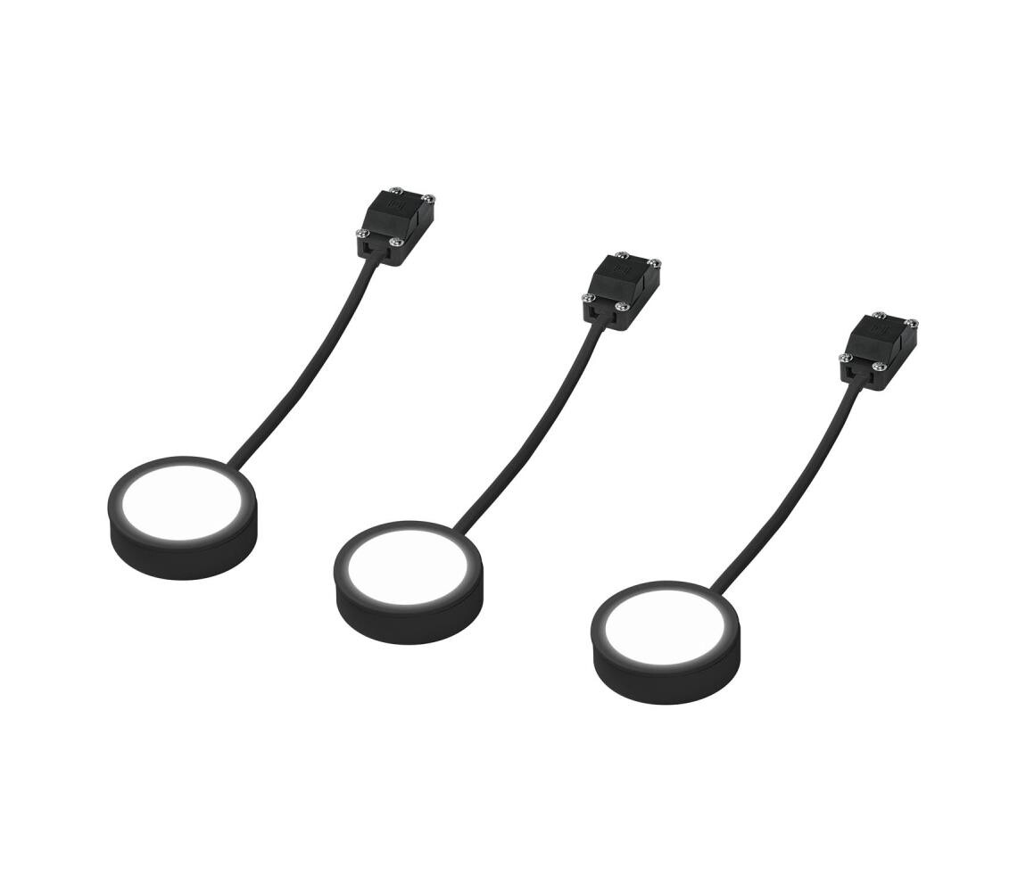 Osram - SADA 3x LED Podlinkové svítidlo UNDERCABINET LED/3W/230V 3000K černá 4099854462436