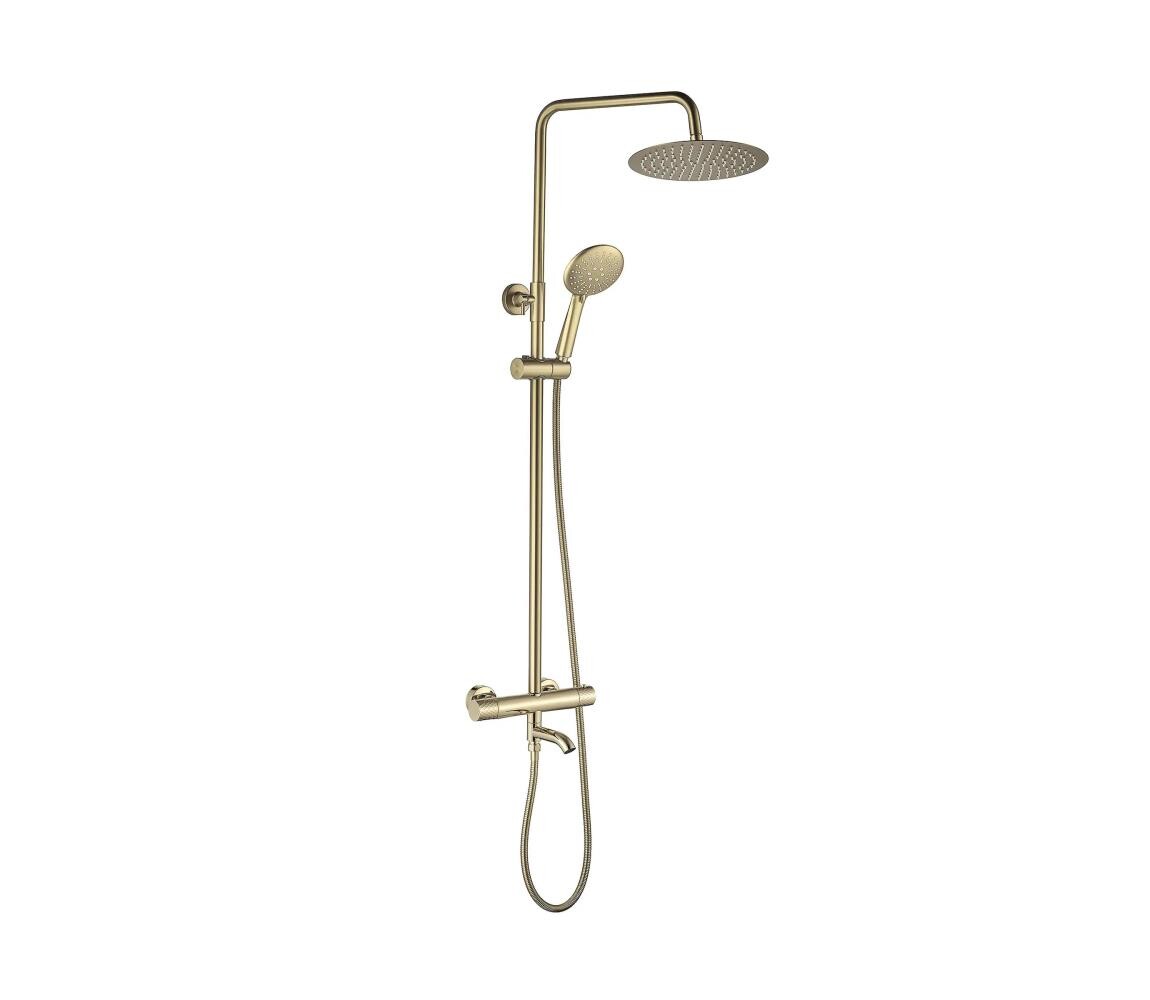 REA-P5960 - Sprchová sada s termostatickou baterií LUNGO DIAMOND zlatá REA-P5960