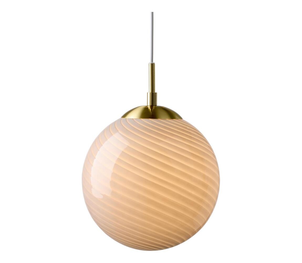 Halo Design 748358 - Lustr na lanku CANDY 1xE27/25W/230V pr. 20 cm šedá/mosaz 748358