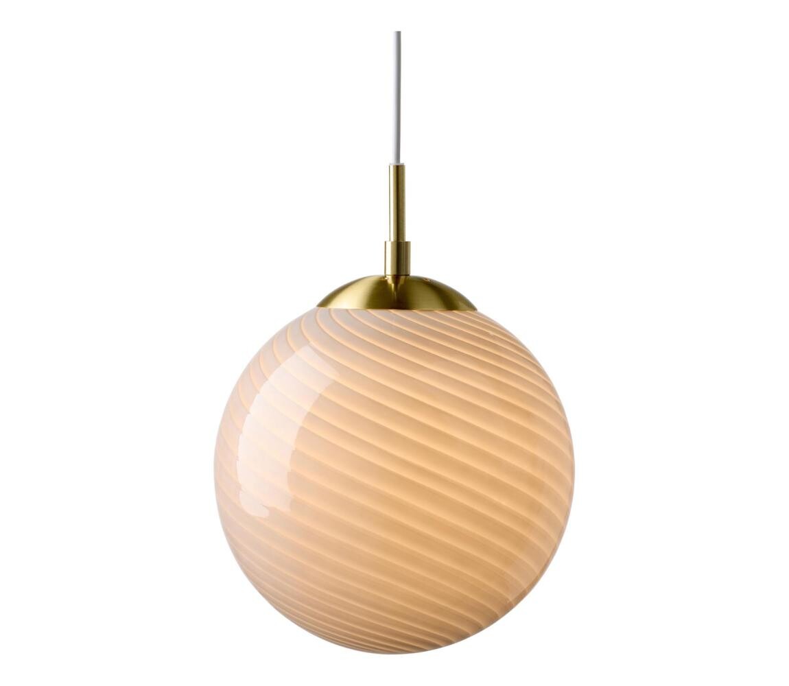 Halo Design 748570 - Lustr na lanku CANDY 1xE27/25W/230V pr. 30 cm šedá/mosaz 748570
