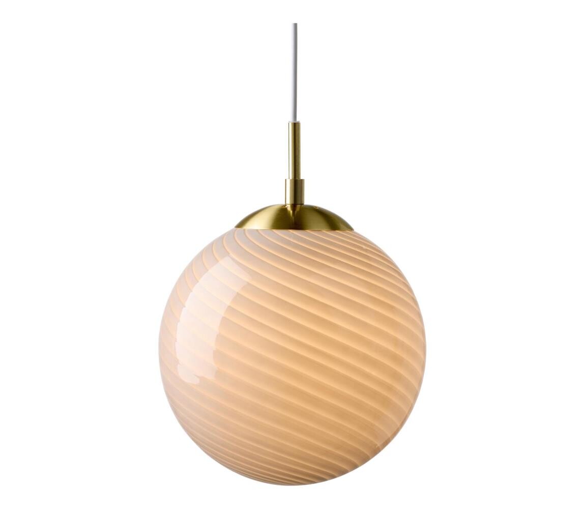Halo Design 748464 - Lustr na lanku CANDY 1xE27/25W/230V pr. 25 cm šedá/mosaz 748464