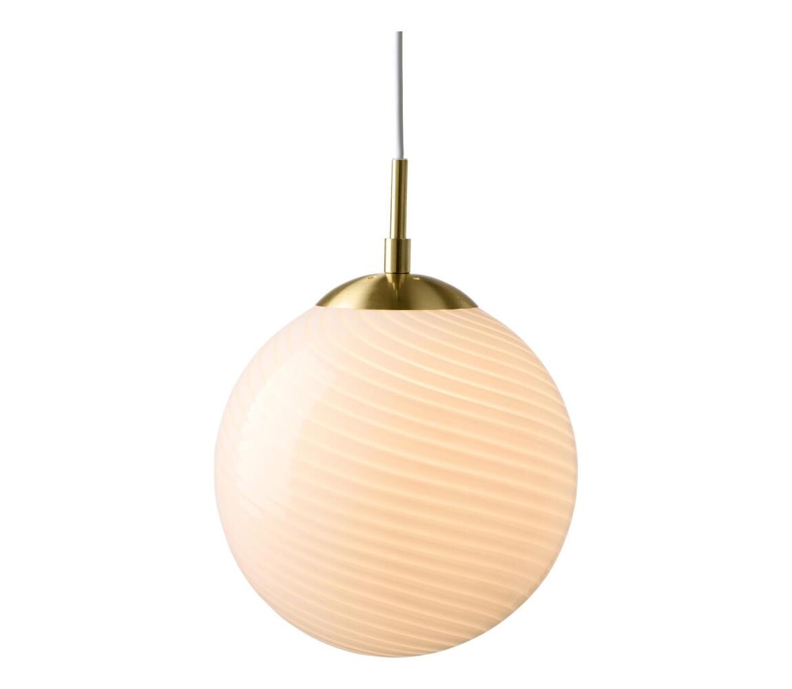 Halo Design 748563 - Lustr na lanku CANDY 1xE27/25W/230V pr. 30 cm krémová/mosaz 748563