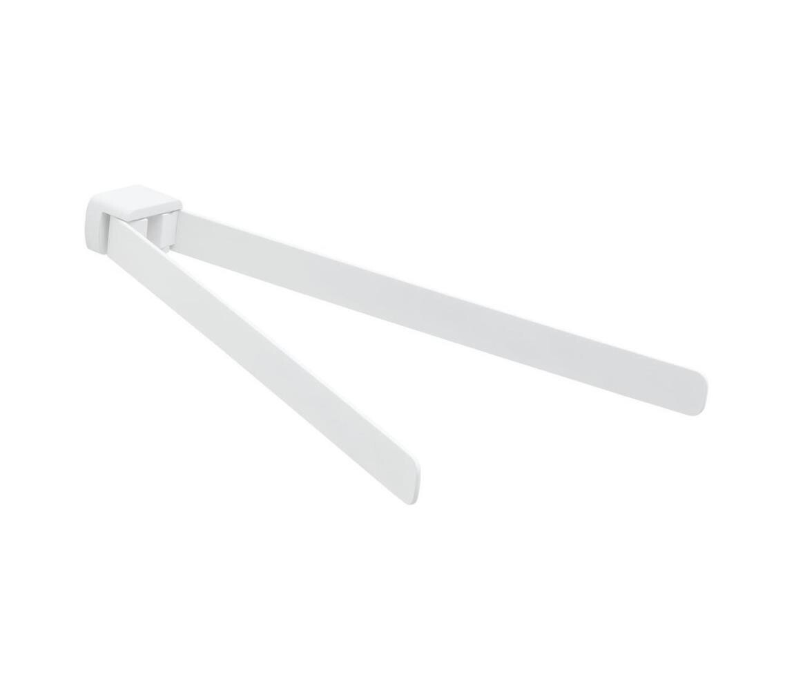 Gedy - Nástěnný věšák na ručníky PIRENEI 35,9 cm matná bílá PI2302