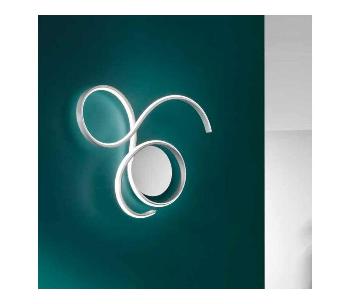 Ondaluce - LED Stmívatelné nástěnné svítidlo TWIST LED/57W/230V bílá PL.TWIST/B.CO-GR
