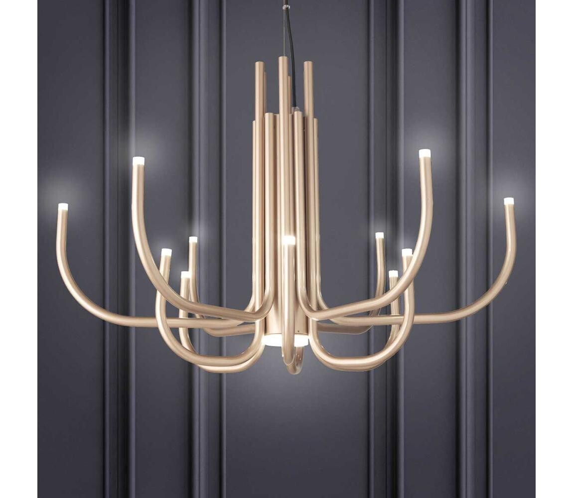 Ondaluce - LED Stmívatelný lustr na lanku NOUVEAU LED/35W/230V zlatá SO.NOUVEAU/ORO