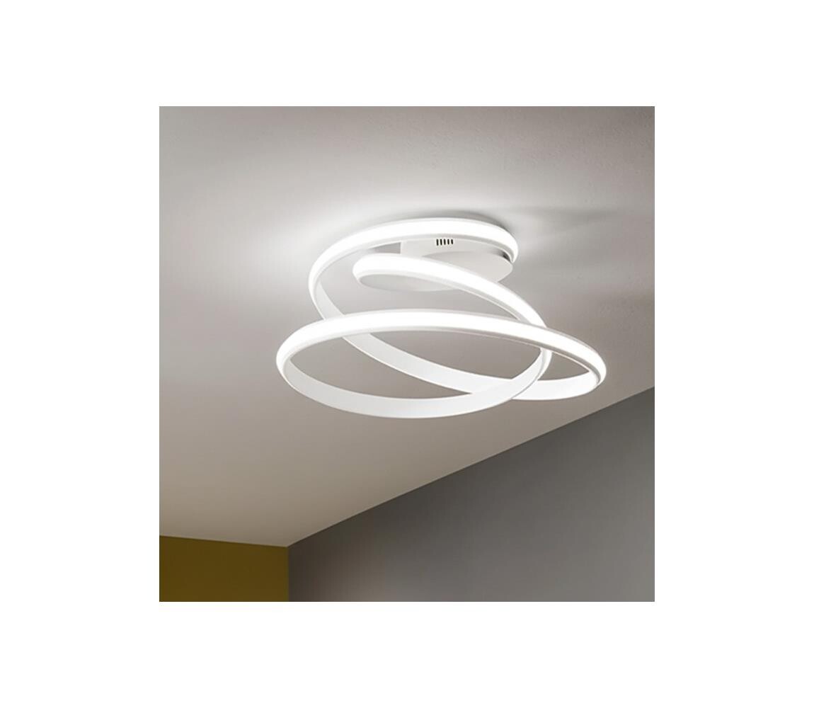 Ondaluce - LED Stmívatelné stropní svítidlo VUELTA LED/37W/230V pr. 55 cm bílá PL.VUELTA/B.CO