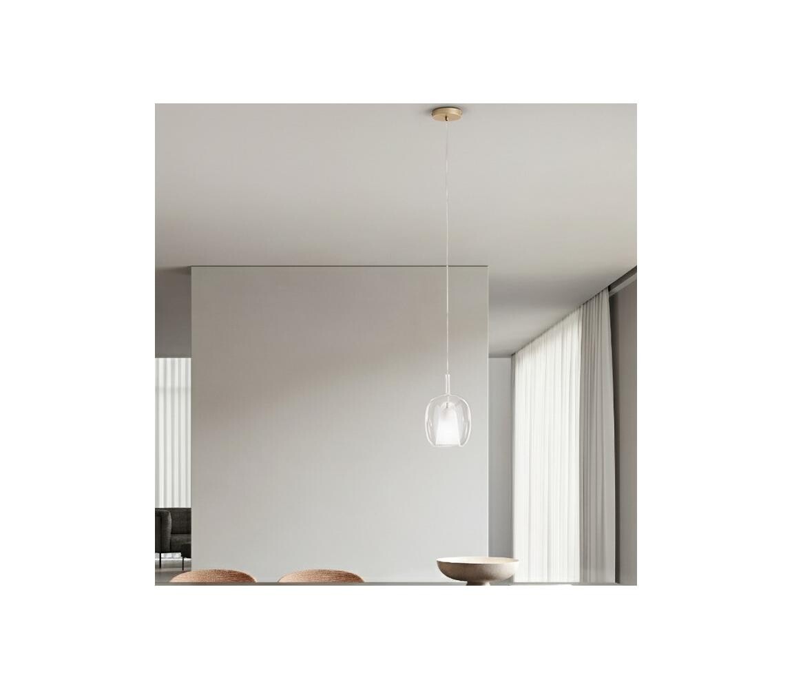 Ondaluce - Lustr na lanku TH 3xE27/15W/230V čirá SO.TH/3-TRASP