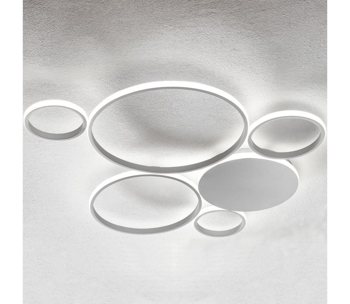 Ondaluce - LED Stmívatelné stropní svítidlo POIS LED/68W/230V stříbrná PL.POIS/SILVER-GR