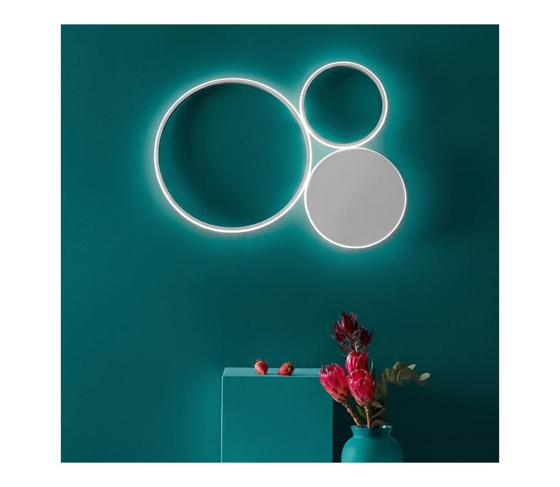 Ondaluce - LED Stmívatelné nástěnné svítidlo POIS LED/42W/230V stříbrná PL.POIS/SILVER-PC