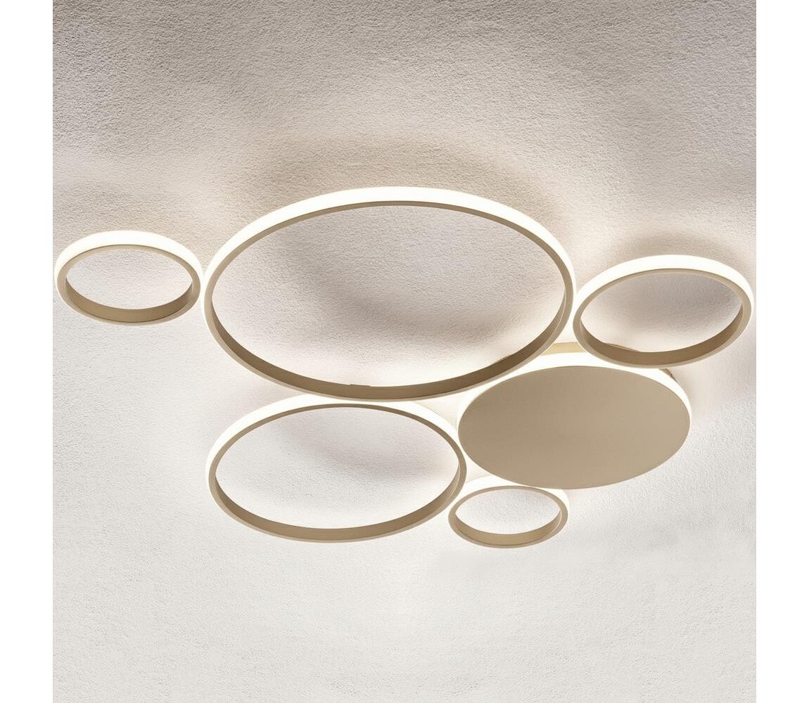 Ondaluce - LED Stmívatelné stropní svítidlo POIS LED/68W/230V zlatá PL.POIS/ORO4000GR