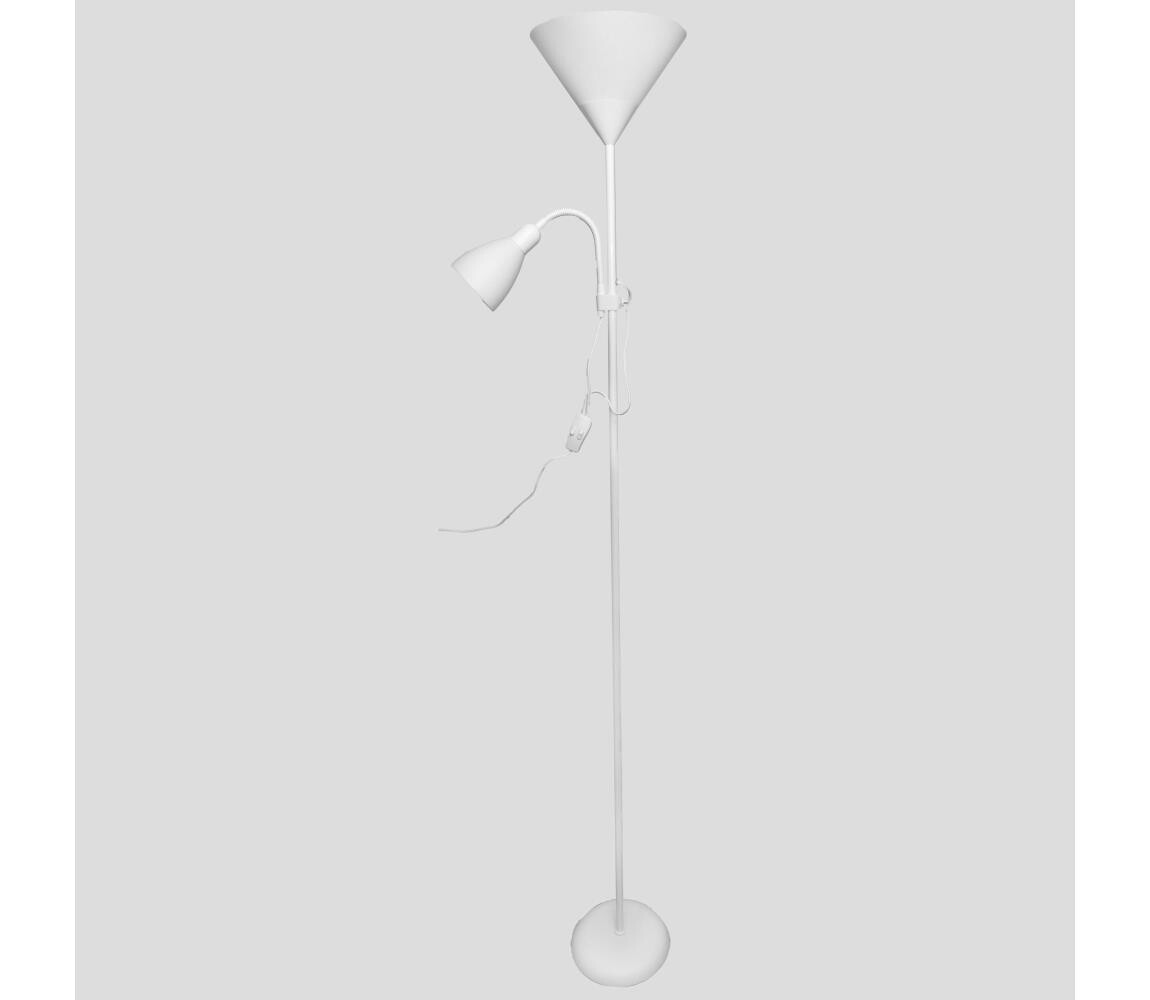 light Stojací lampa WENDY 1xE27/100W/230V + 1xE14/40W bílá 3070FLBL/BL
