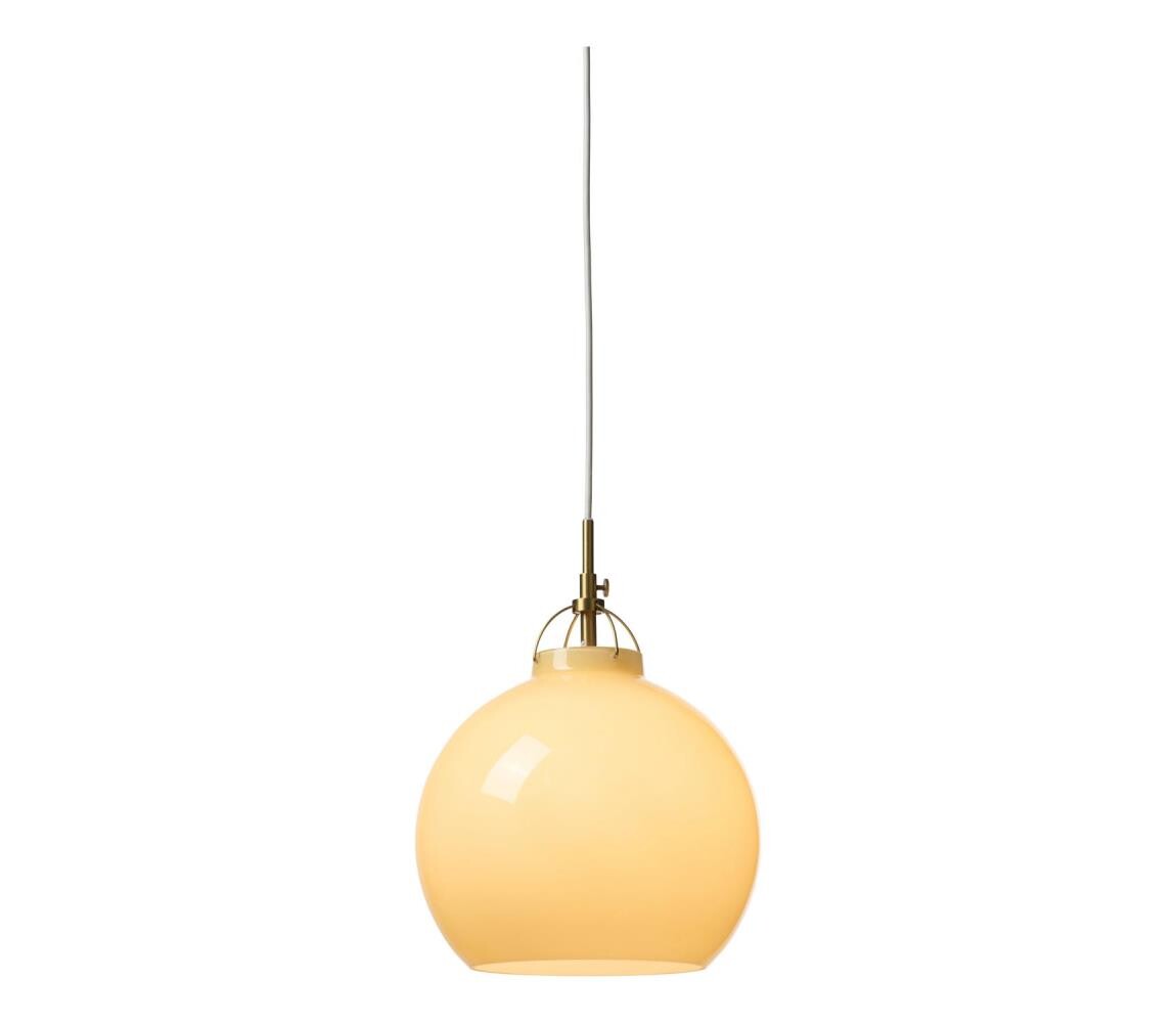 Halo Design 748006 - Lustr na lanku TOSCANA 1xE27/40W/230V pr. 27 cm béž./mosaz 748006