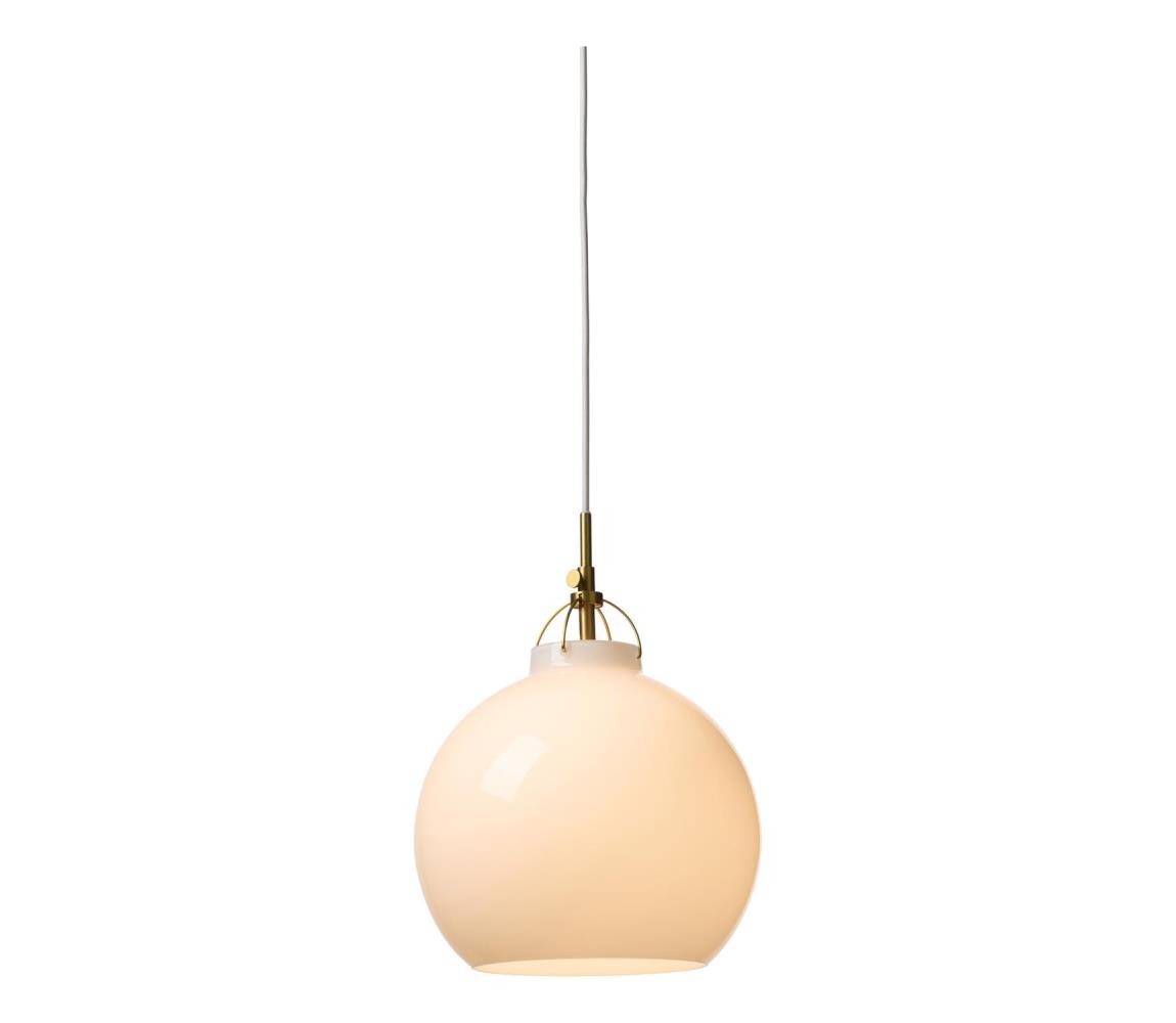 Halo Design 747993 - Lustr na lanku TOSCANA 1xE27/40W/230V pr. 27 cm krém./mosaz 747993