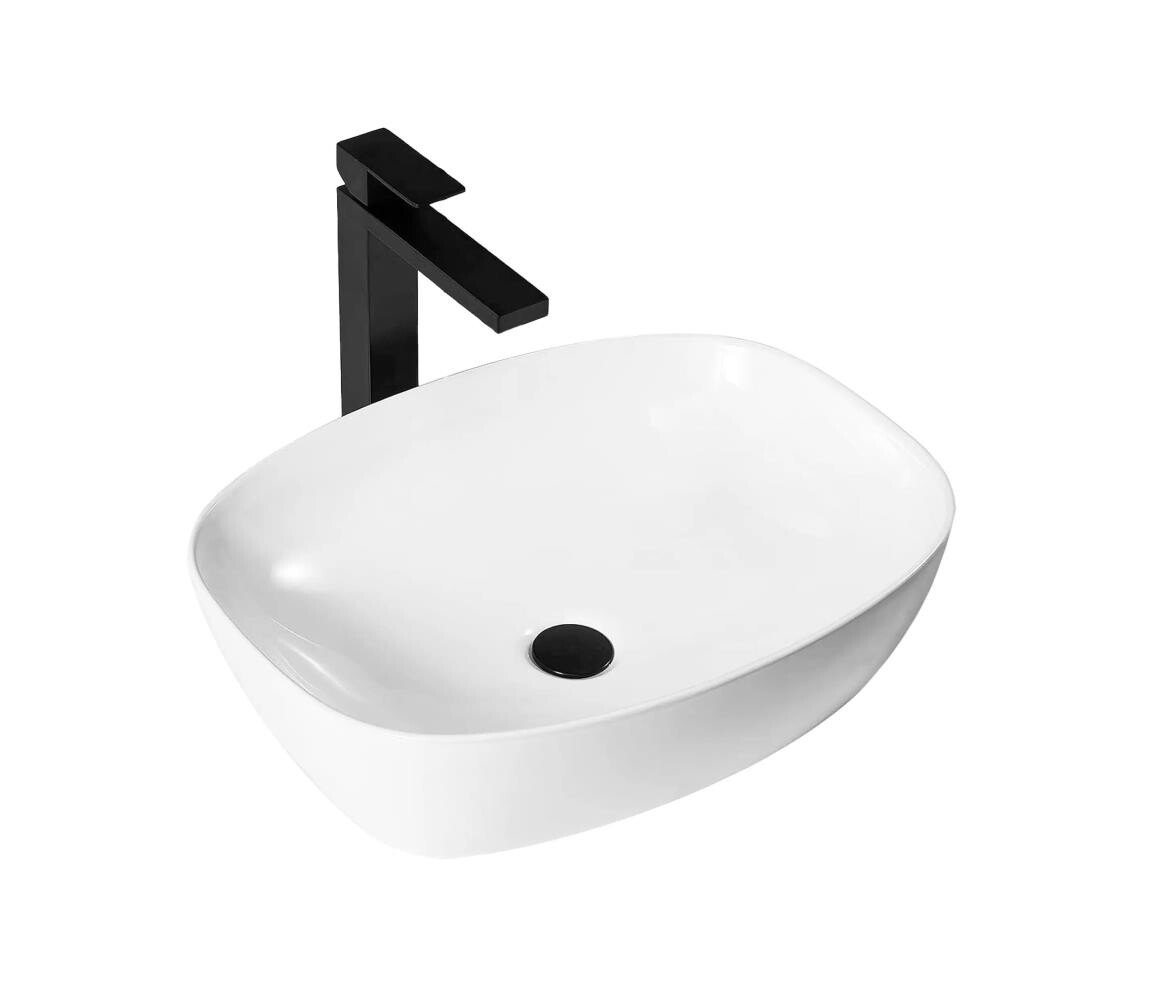 REA-U6616 - Umyvadlo na desku FREJA 39,5x51 cm keramika/bílá REA-U6616