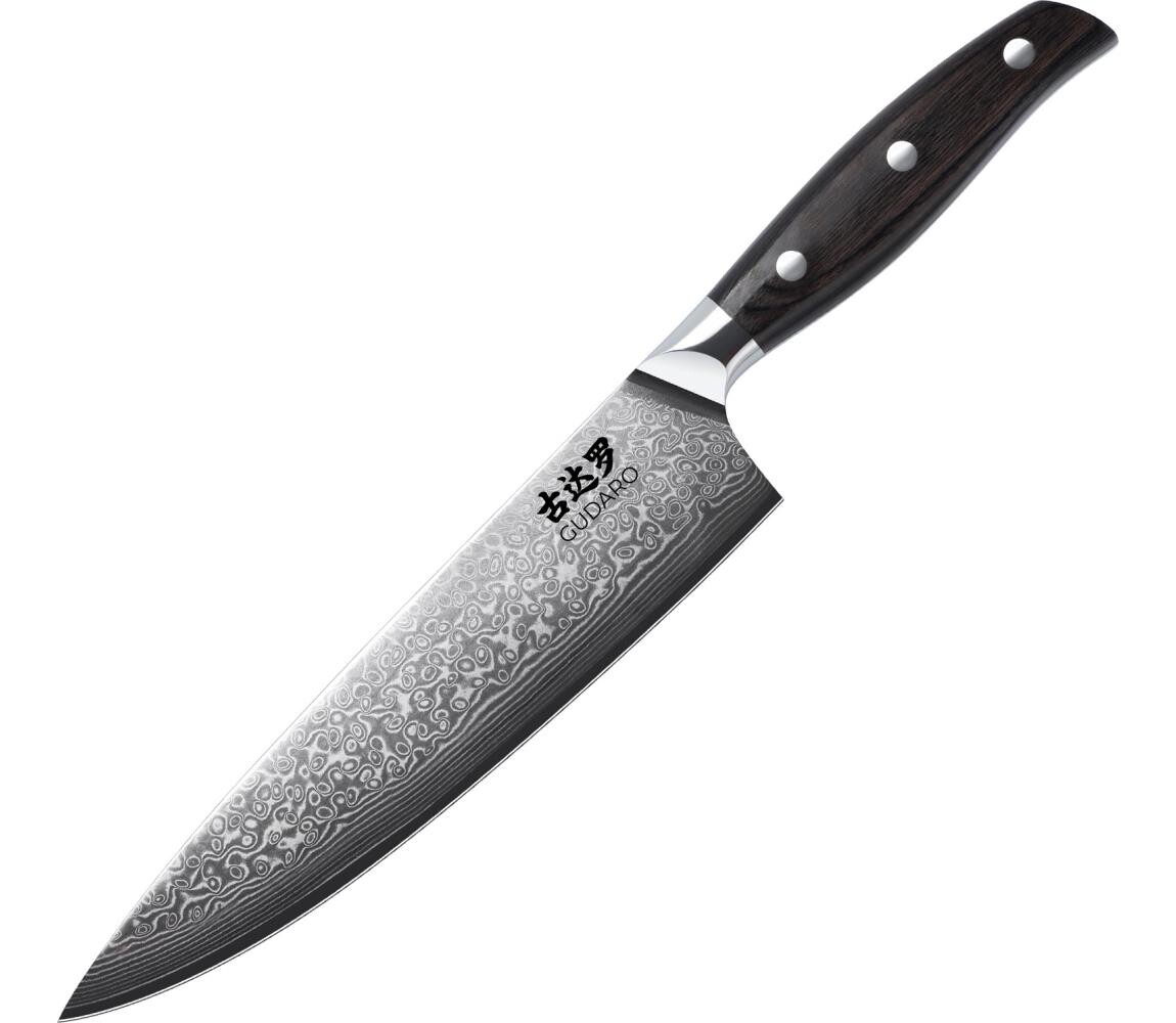 Gudaro - Damaškový šéfkuchařský nůž SHIRO 8