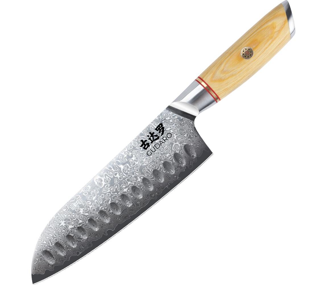 Gudaro - Damaškový Santoku kuchyňský nůž HIKARI 7