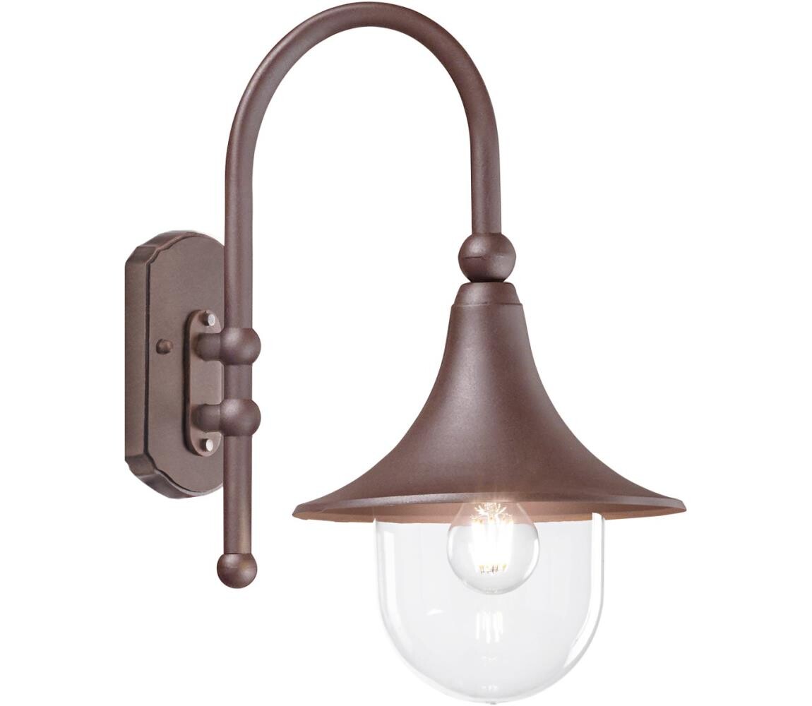 Ideal Lux - Venkovní nástěnná lampa CIMA 1xE27/52W/230V IP43 hnědá 246826