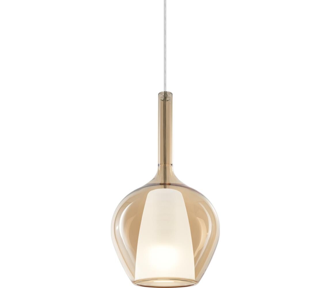 Ideal Lux - Lustr na lanku KALIQUE 1xE27/42W/230V pr. 18 cm kouřová béžová 359885