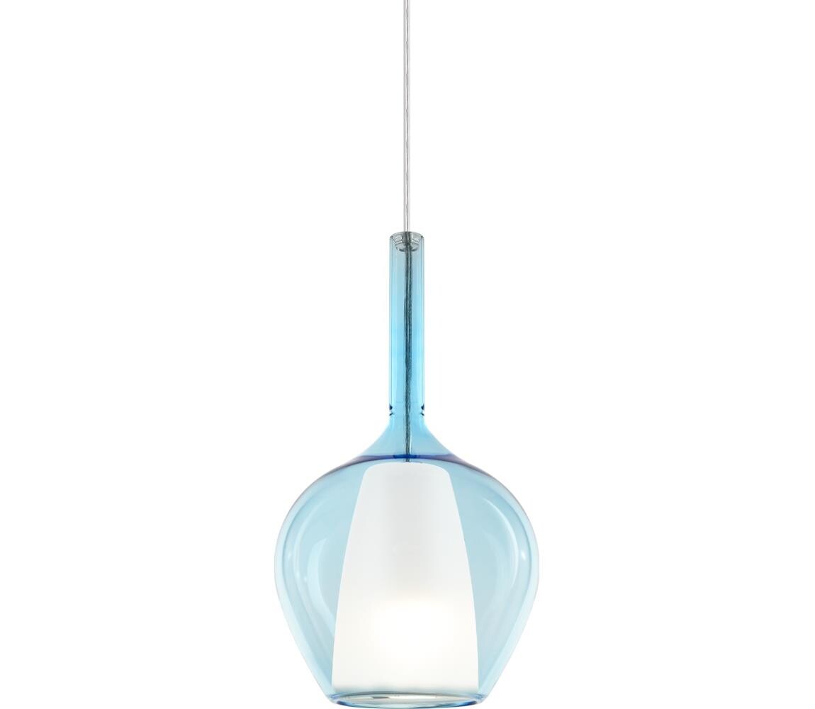 Ideal Lux - Lustr na lanku KALIQUE 1xE27/42W/230V pr. 18 cm kouřová modrá 359960