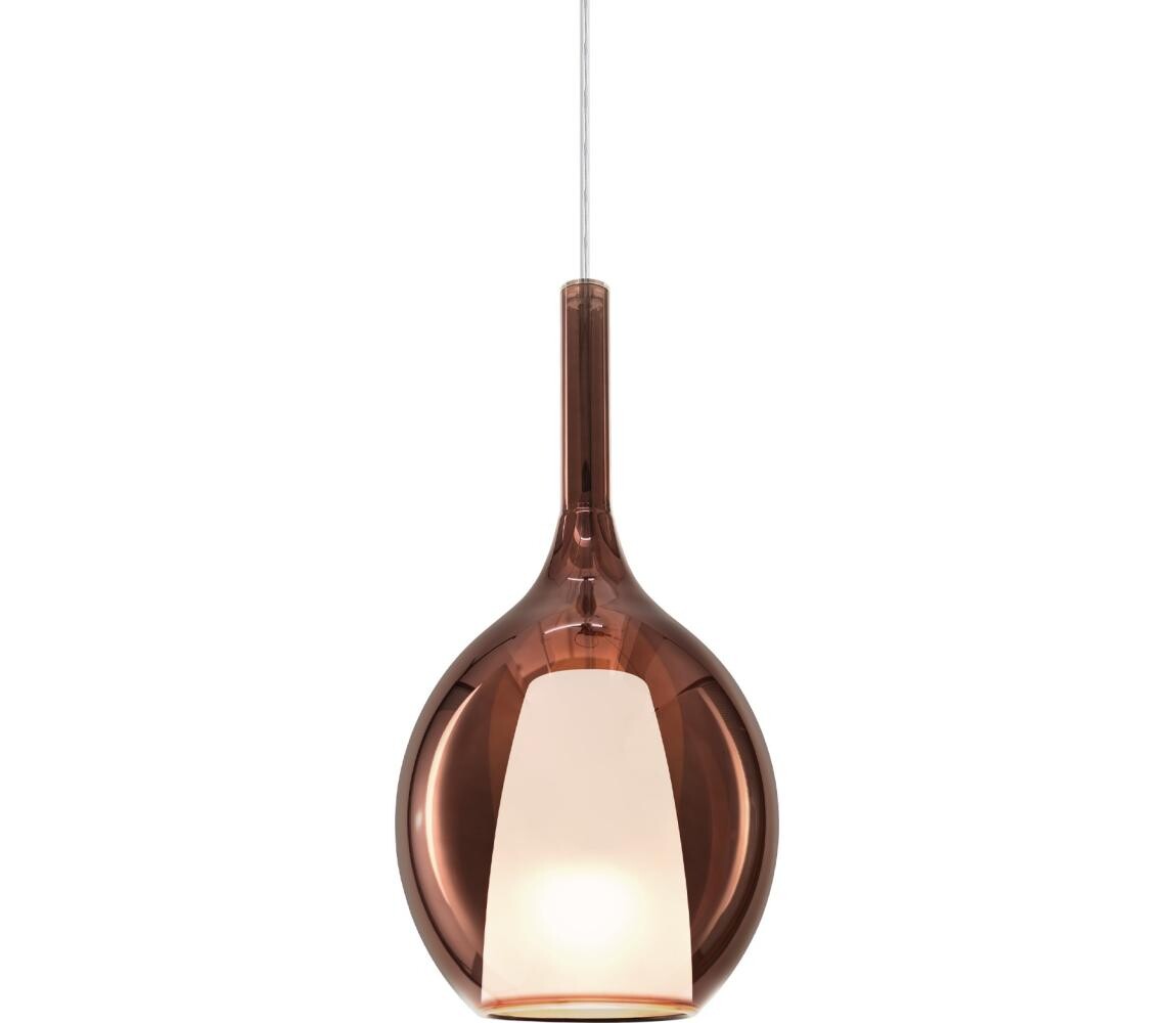 Ideal Lux - Lustr na lanku KALIQUE 1xE27/42W/230V pr. 18 cm kouřová měděná 360027
