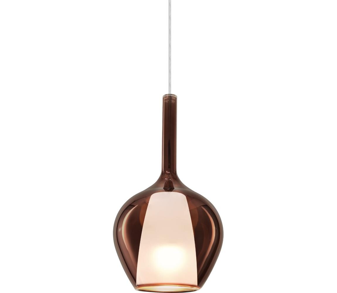 Ideal Lux - Lustr na lanku KALIQUE 1xE27/42W/230V pr. 18 cm kouřová měděná 359915