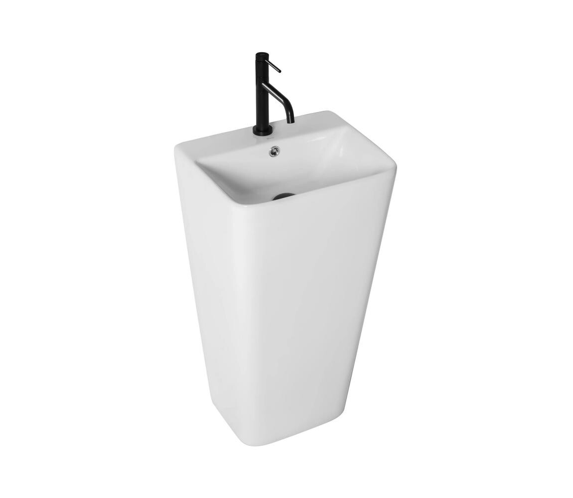 REA-U5637 - Volně stojící umyvadlo ARIS 37,5x44 cm keramika/lesklá bílá REA-U5637