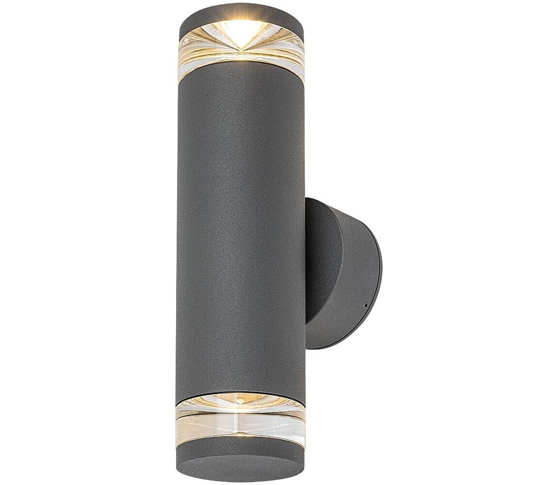 Rabalux 77072 - Ven. nástěnné svítidlo TORNIO 2xGU10/10W/230V IP54 antracit 77072