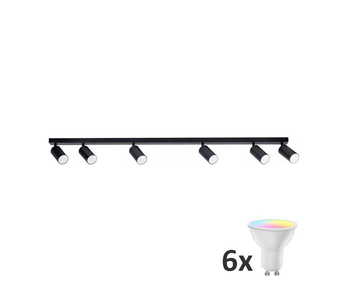 LED RGBW Bodové svítidlo ANGIE 6xGU10/6,5W/230V MX0118+AI2323