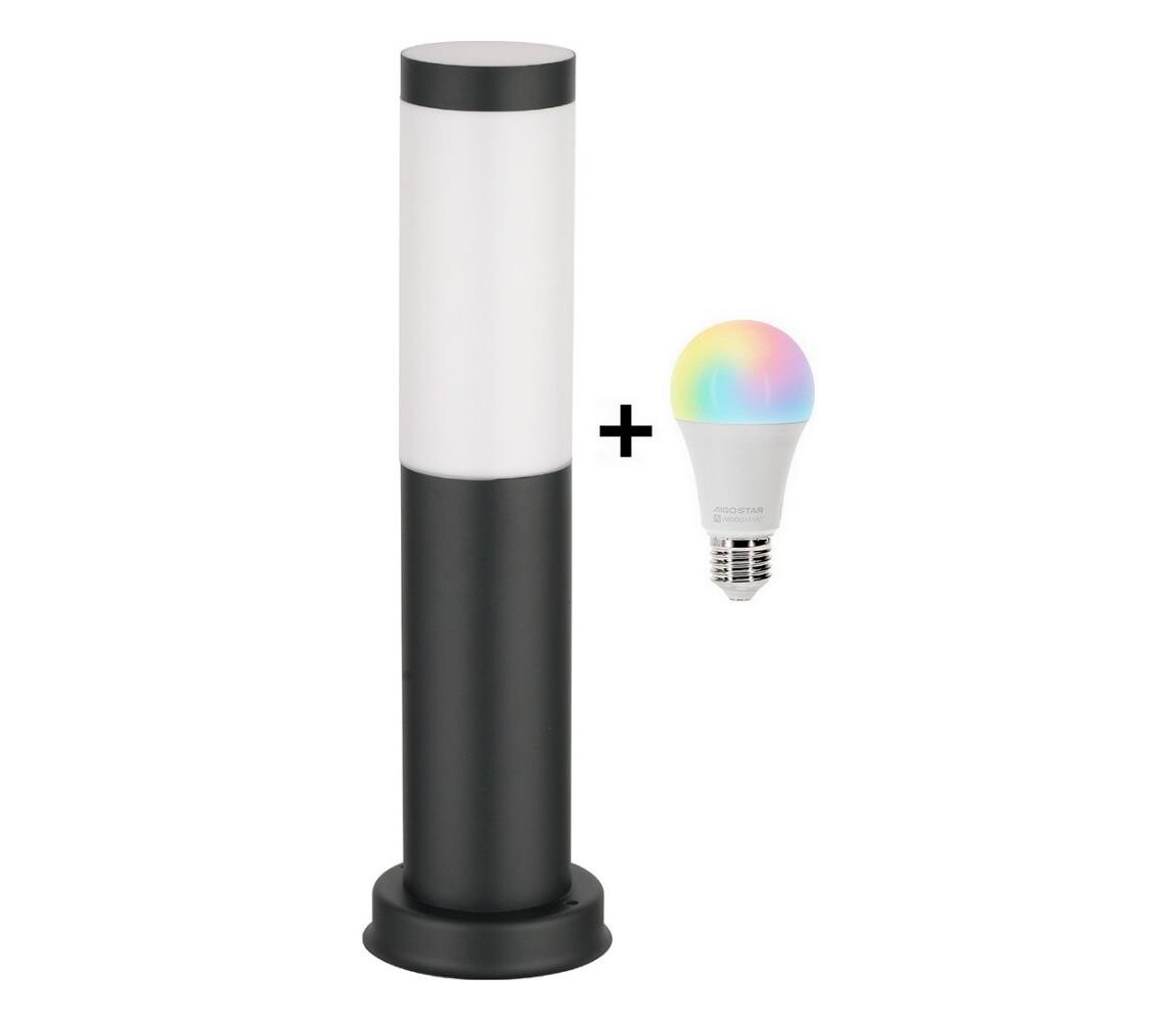 Brilagi - LED RGBW Venkovní lampa 1xE27/15W/230V 40 cm IP44 černá BG3936+AI1798