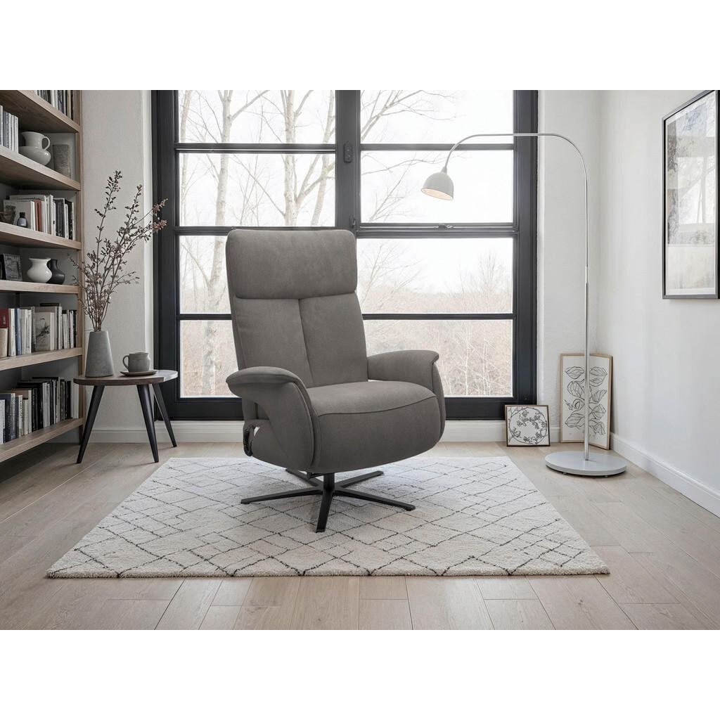 Sit & More RELAXAČNÍ KŘESLO, textil, barvy grafitu