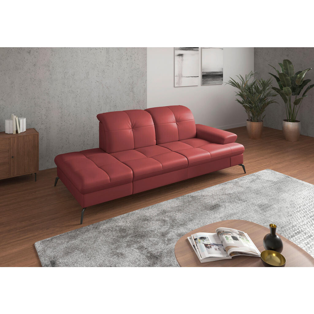 Sit & More LENOŠKA, kůže, červená