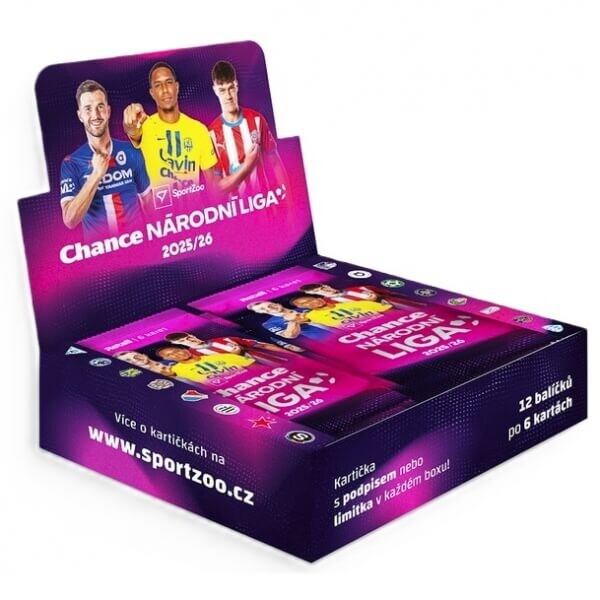 Fotbalové karty Chance Národní Liga 2025-2026 Retail box